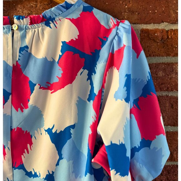 Michelle McDowell Abstract Puff Sleeve Top - Picture 9 of 9